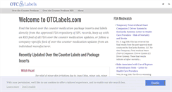 Desktop Screenshot of otclabels.com