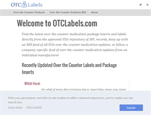 Tablet Screenshot of otclabels.com